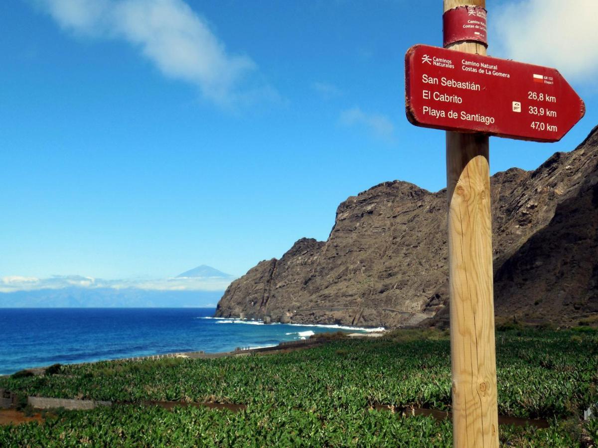 Casa La Sabina Roja 1 - Casa Con Impresionantes Vistas Sobre Hermigua Y El Mar 外观 照片