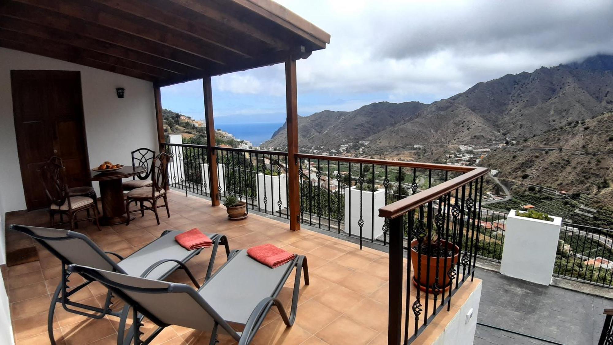 Casa La Sabina Roja 1 - Casa Con Impresionantes Vistas Sobre Hermigua Y El Mar 外观 照片